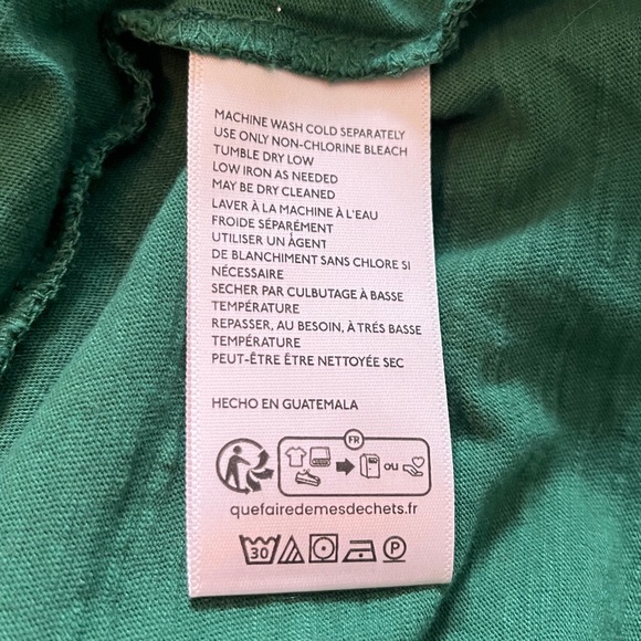 We The Free Arden Long Sleeve T-Shirt Sz Small Oversized Uncut Emerald NWT - Picture 11 of 11